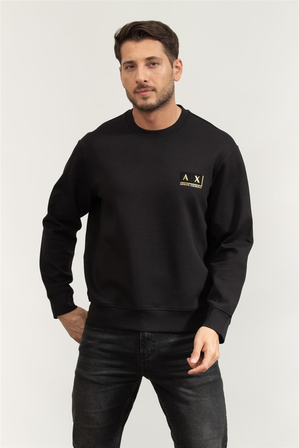 Armani Exchange Erkek Bisiklet Yaka Sweatshirt