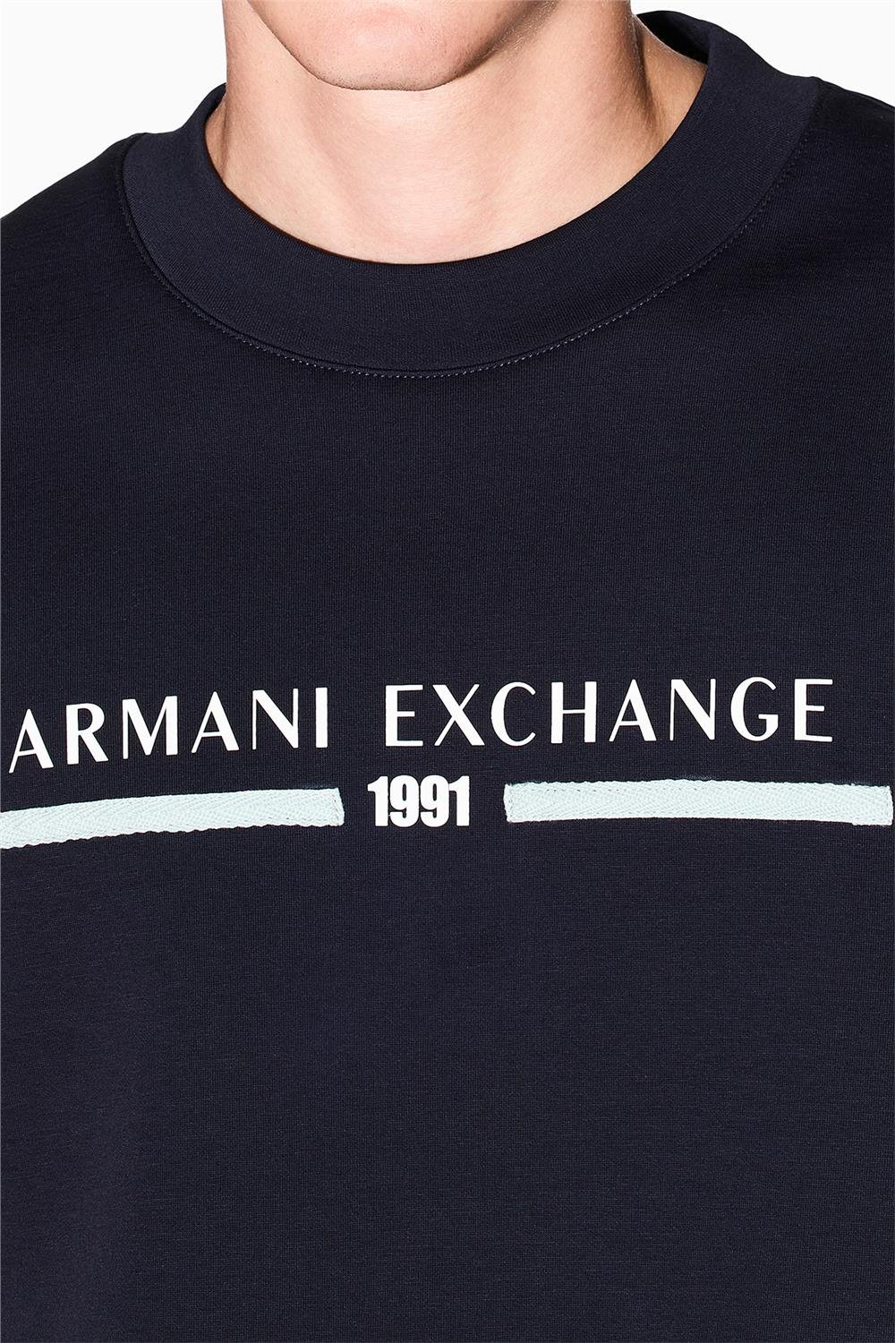 Armani Exchange Erkek Bisiklet Yaka Sweatshirt