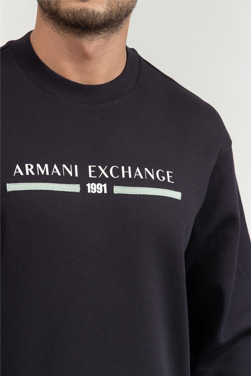 Armani Exchange Erkek Bisiklet Yaka Sweatshirt