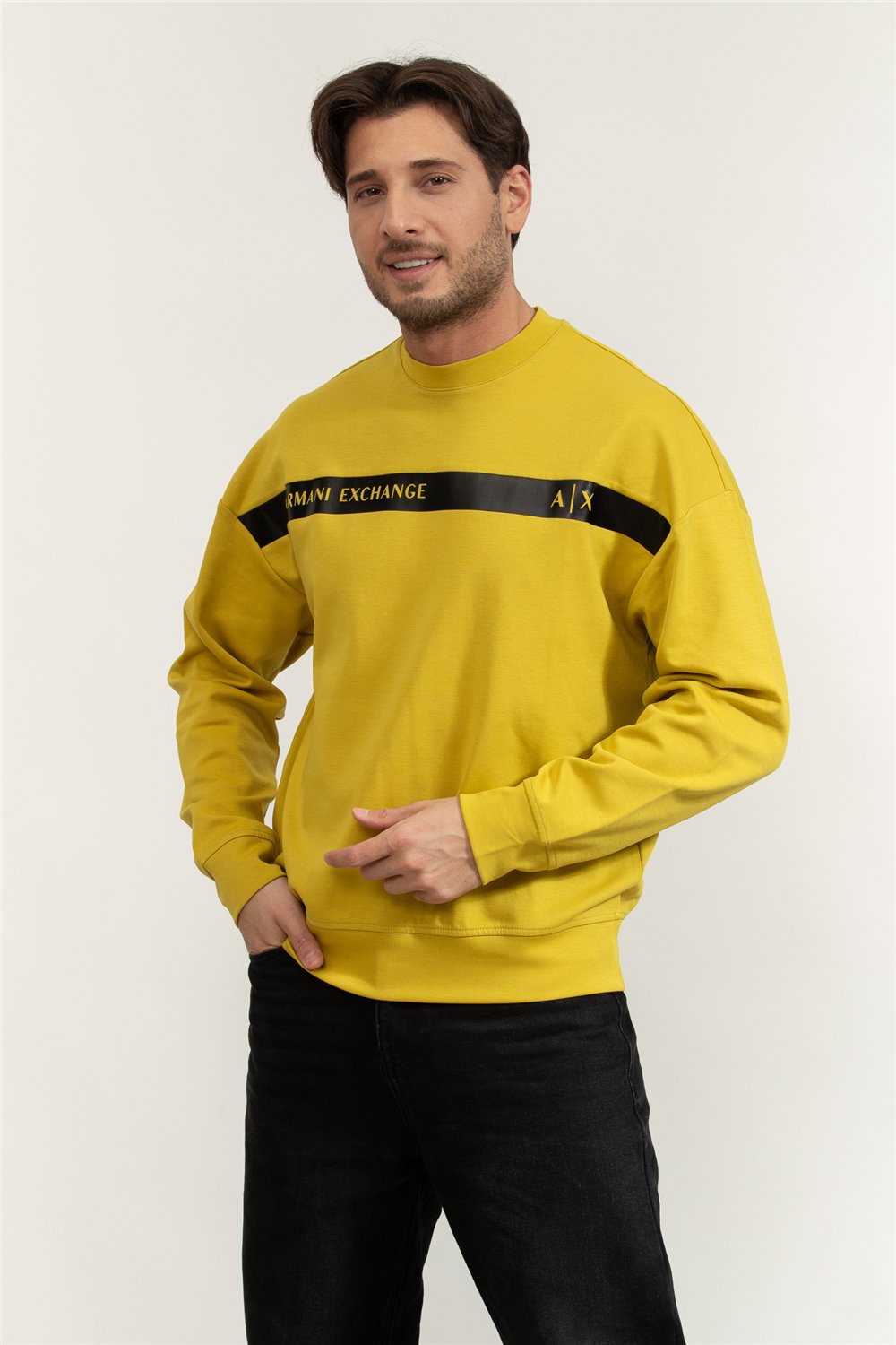 Armani Exchange Erkek Bisiklet Yaka Sweatshirt
