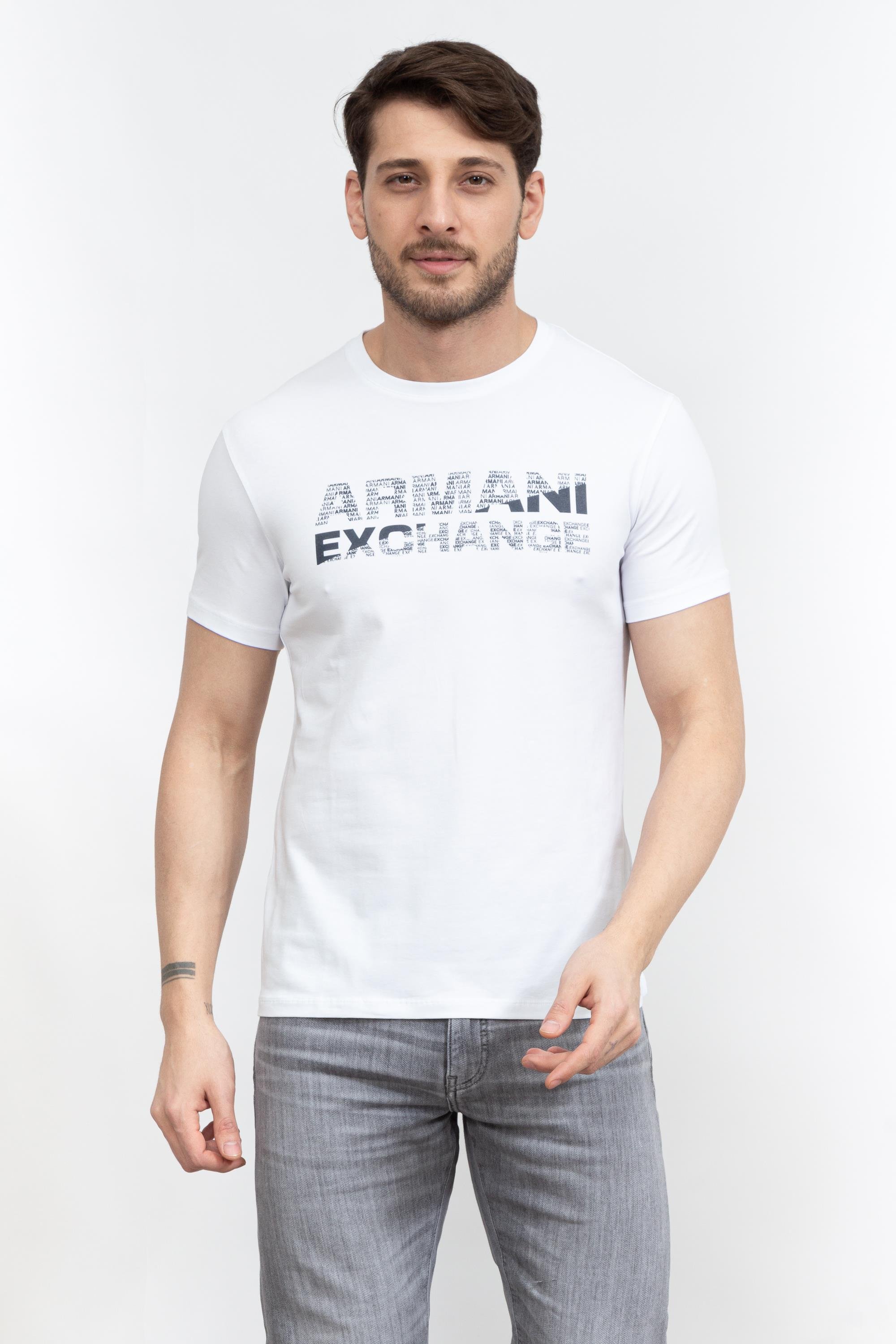 Armani Exchange Erkek Bisiklet Yaka T-Shirt