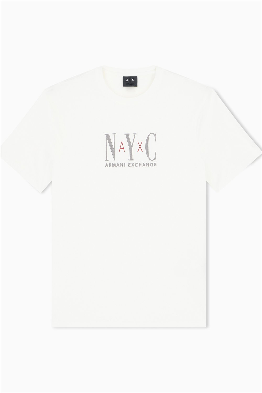 Armani Exchange Erkek Bisiklet Yaka T-Shirt Beyaz