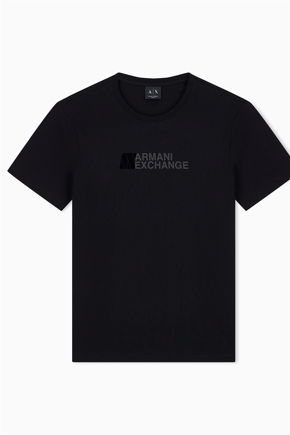 Armani Exchange Erkek Bisiklet Yaka T-Shirt Siyah