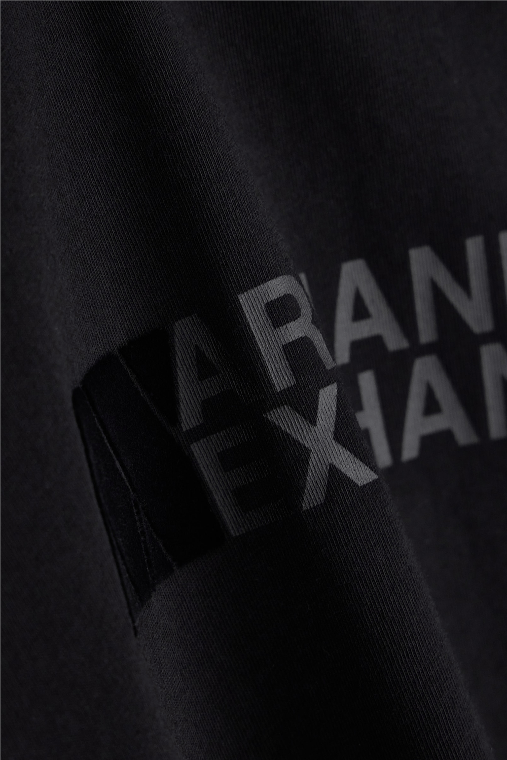Armani Exchange Erkek Bisiklet Yaka T-Shirt Siyah