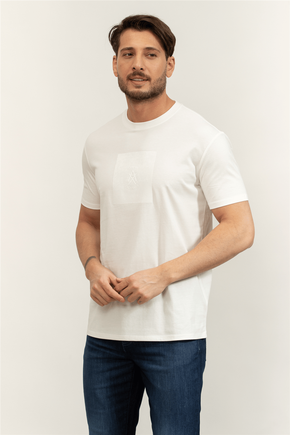 Armani Exchange Erkek Bisiklet Yaka T-Shirt