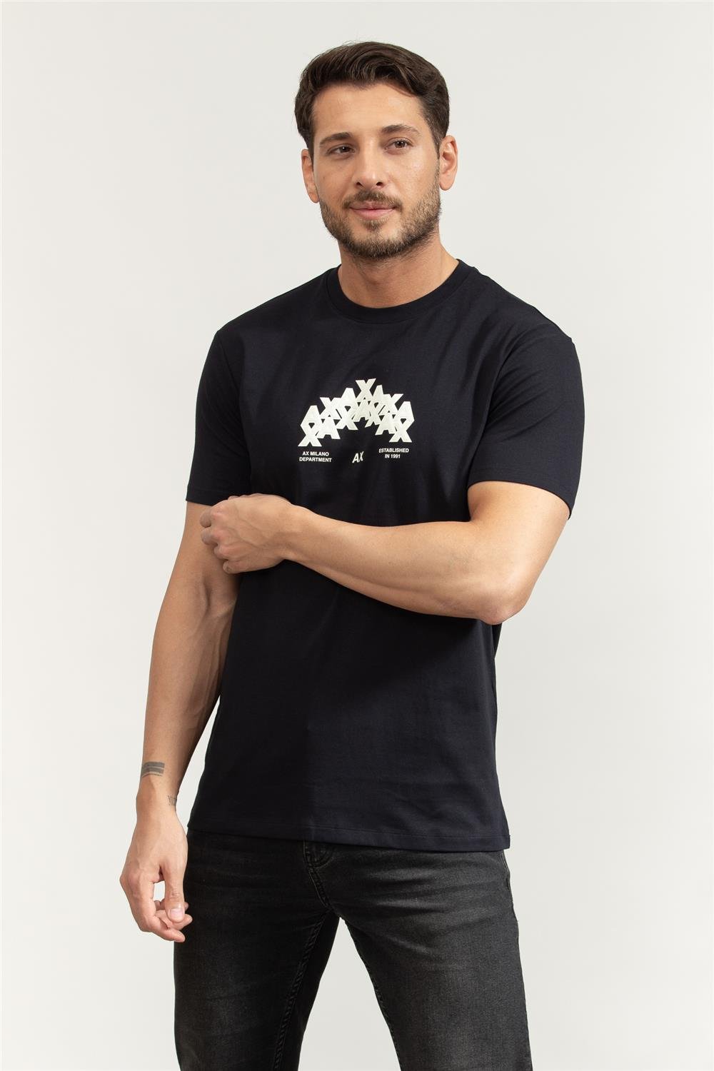 Armani Exchange Erkek Bisiklet Yaka T-Shirt