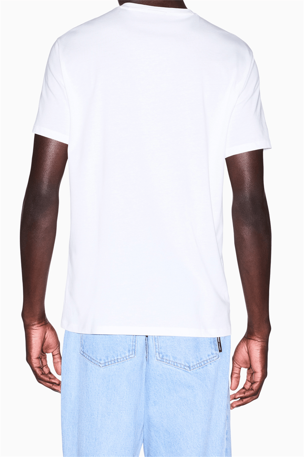 Armani Exchange Erkek Bisiklet Yaka T-Shirt Beyaz