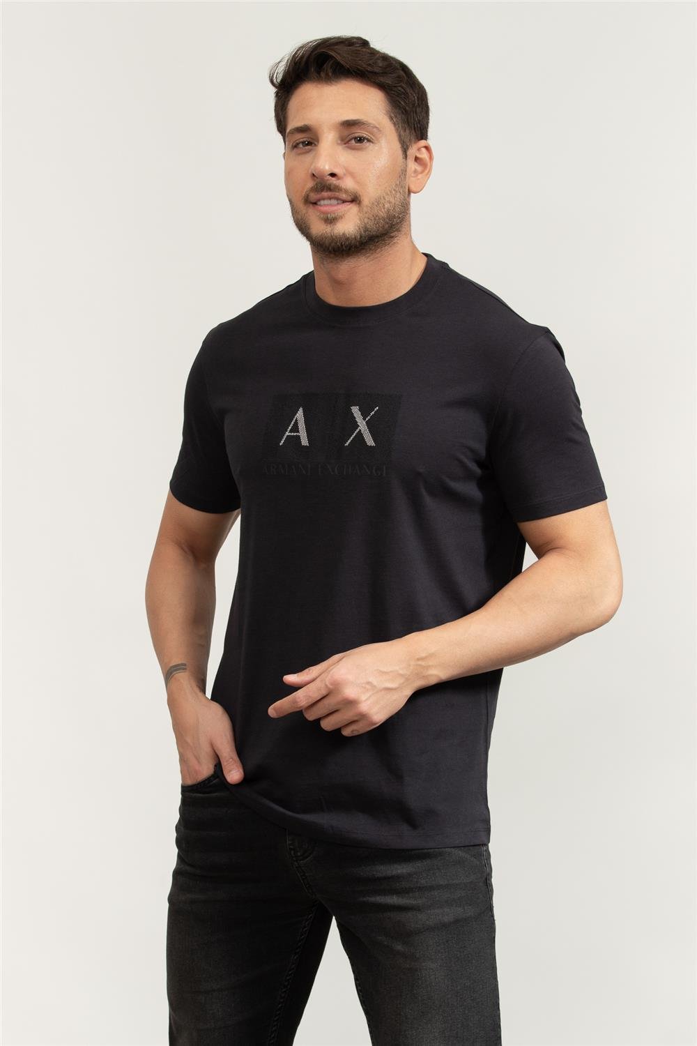 Armani Exchange Erkek Bisiklet Yaka T-Shirt