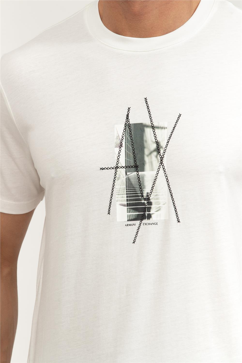 Armani Exchange Erkek Bisiklet Yaka T-Shirt