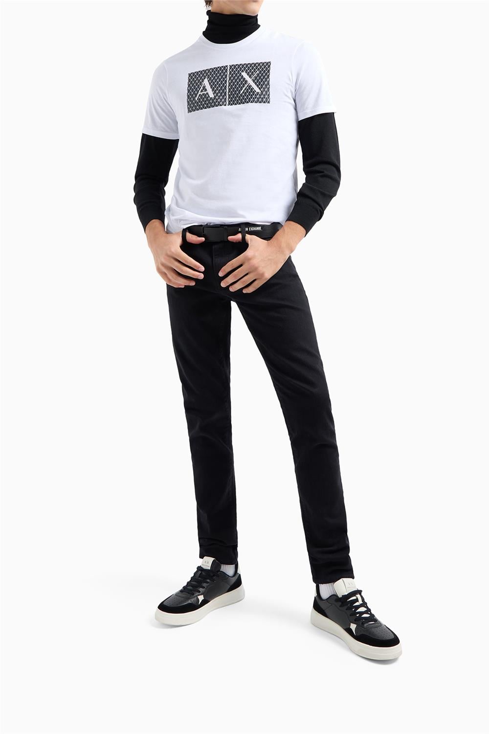 Armani Exchange Erkek Bisiklet Yaka T-Shirt