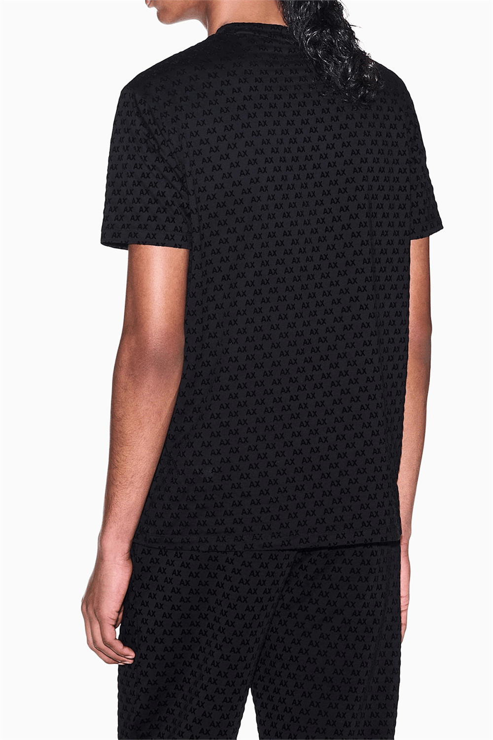 Armani Exchange Erkek Bisiklet Yaka T-Shirt Siyah
