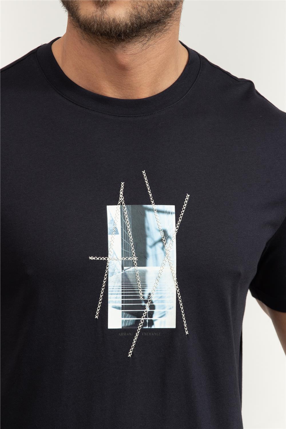 Armani Exchange Erkek Bisiklet Yaka T-Shirt