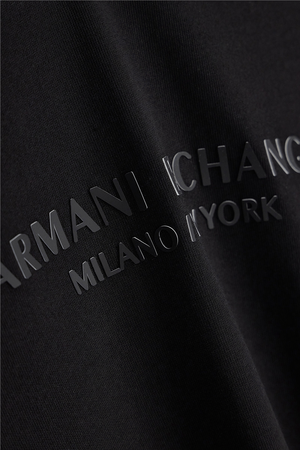 Armani Exchange Erkek Bisiklet Yaka T-Shirt Siyah