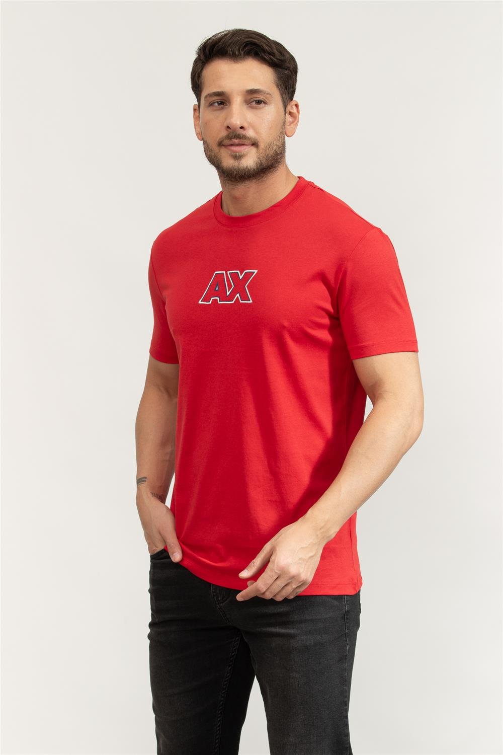 Armani Exchange Erkek Bisiklet Yaka T-Shirt
