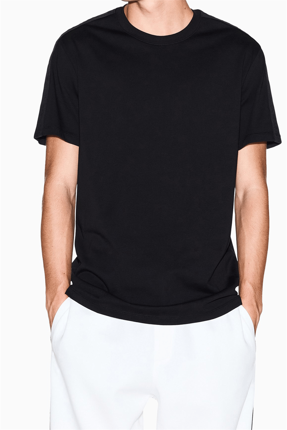 Armani Exchange Erkek Bisiklet Yaka T-Shirt Siyah