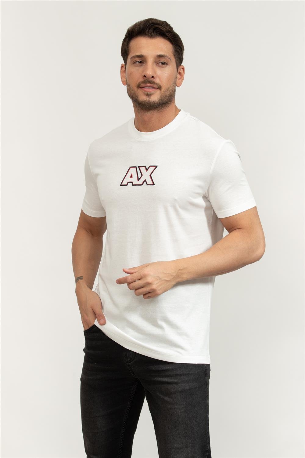 Armani Exchange Erkek Bisiklet Yaka T-Shirt