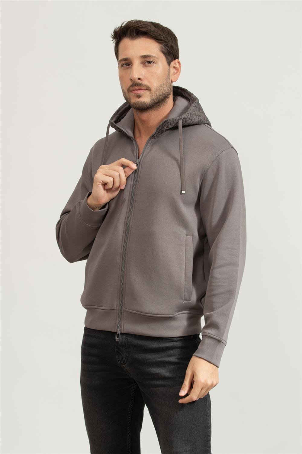 Armani Exchange Erkek Fermuarlı Sweatshirt