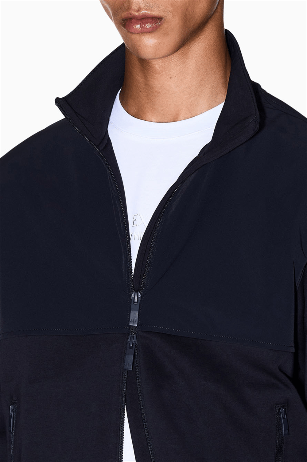 Armani Exchange Erkek Fermuarlı Sweatshirt Siyah