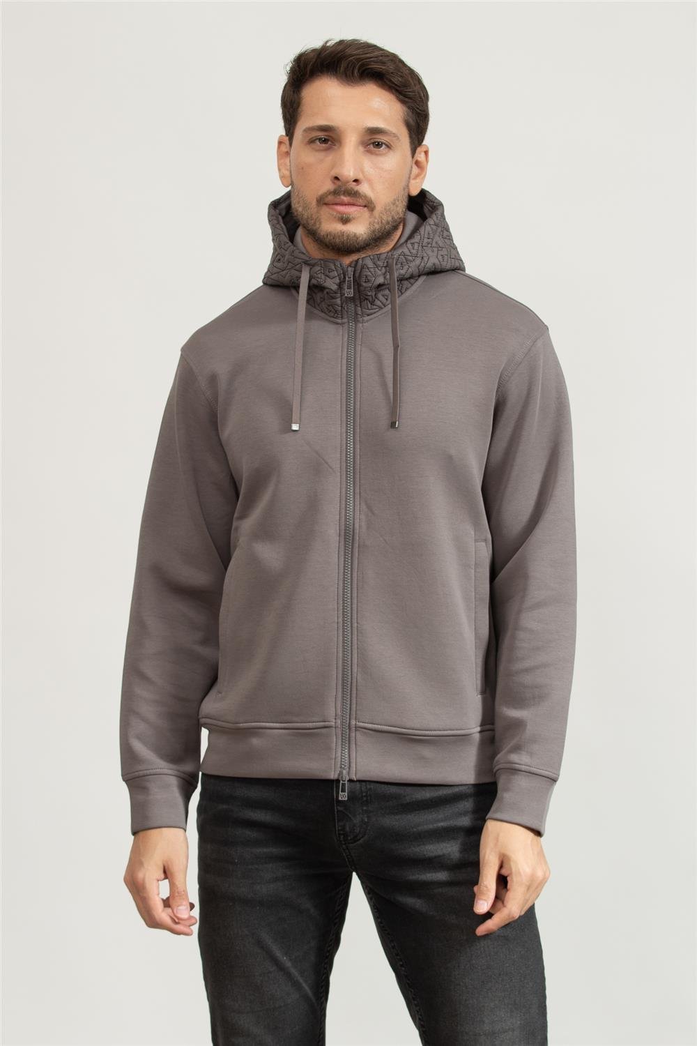 Armani Exchange Erkek Fermuarlı Sweatshirt