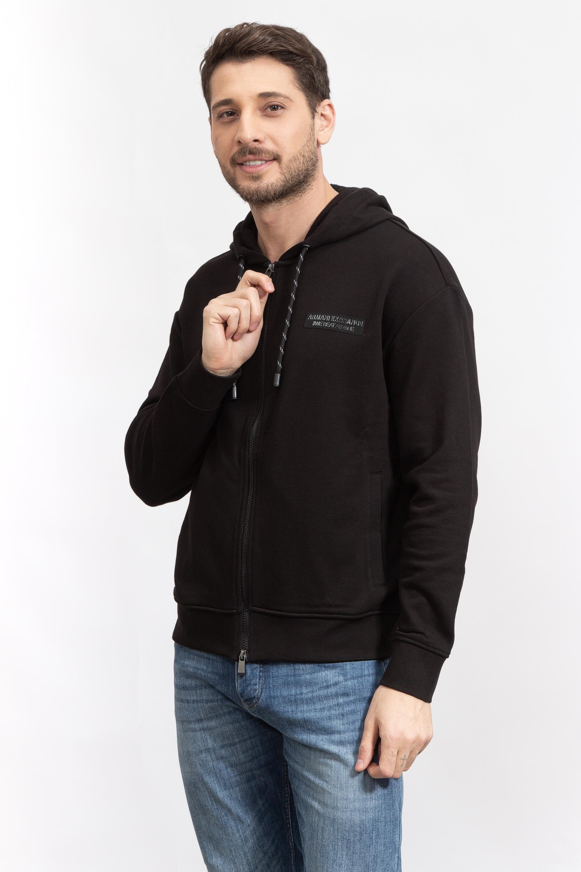 Armani Exchange Erkek Fermuarlı Sweatshirt