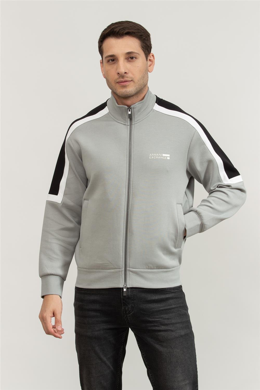 Armani Exchange Erkek Fermuarlı Sweatshirt