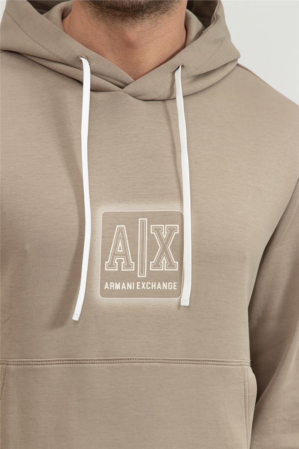 Armani Exchange Erkek Kapüşonlu Sweatshirt