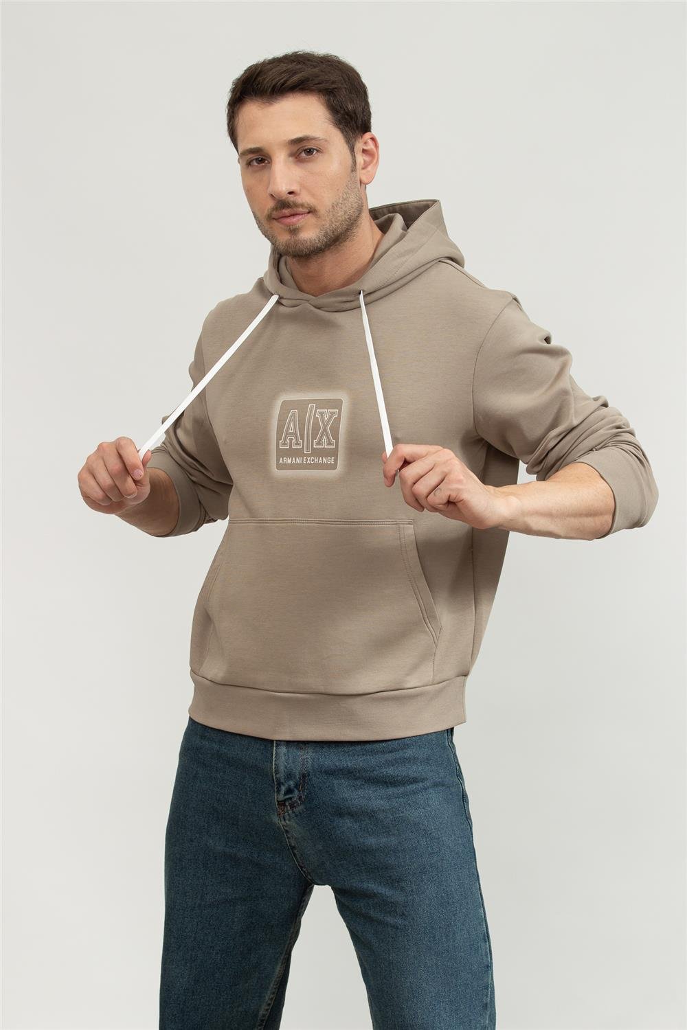 Armani Exchange Erkek Kapüşonlu Sweatshirt