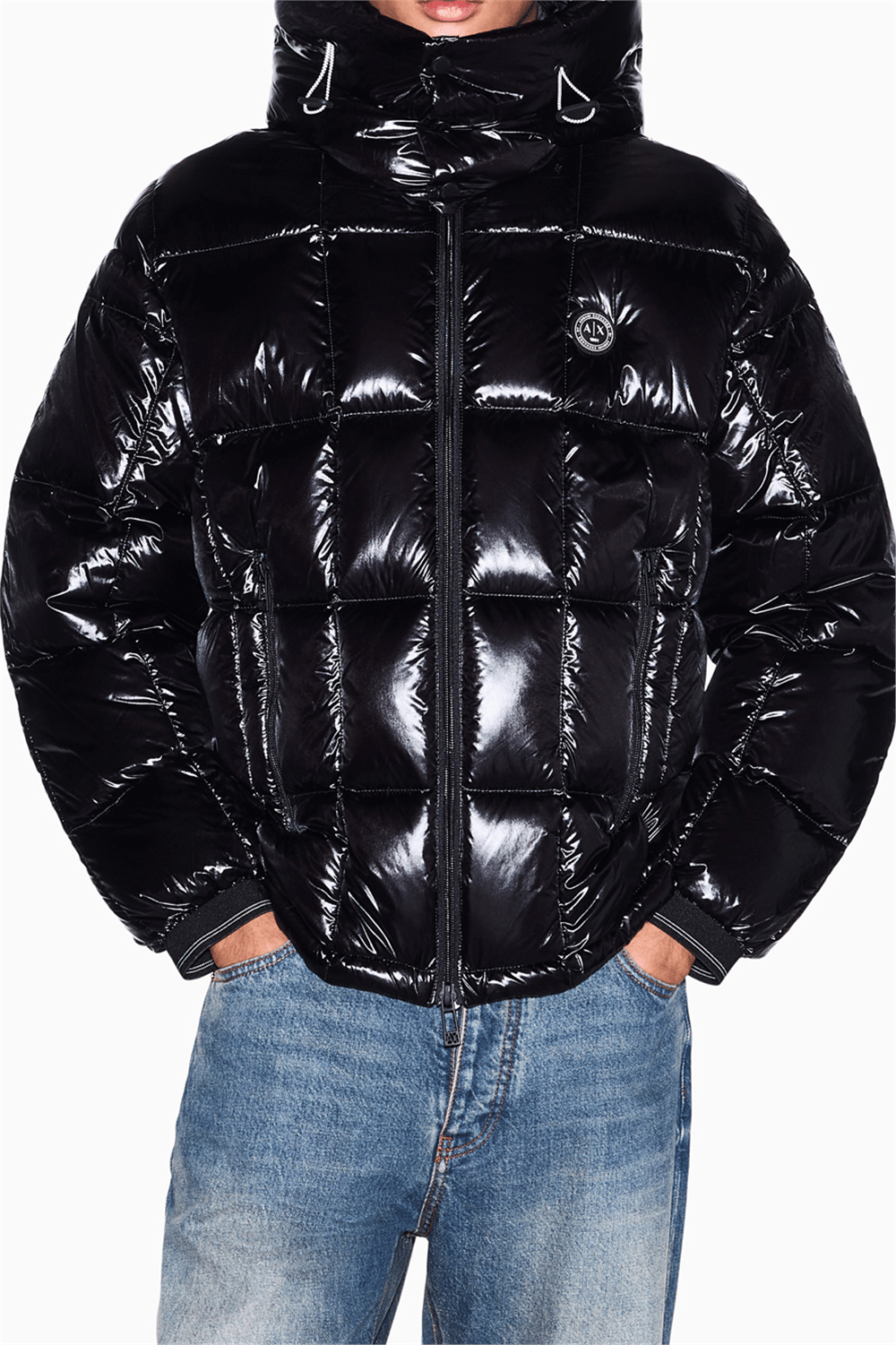 Armani Exchange Erkek Mont Siyah
