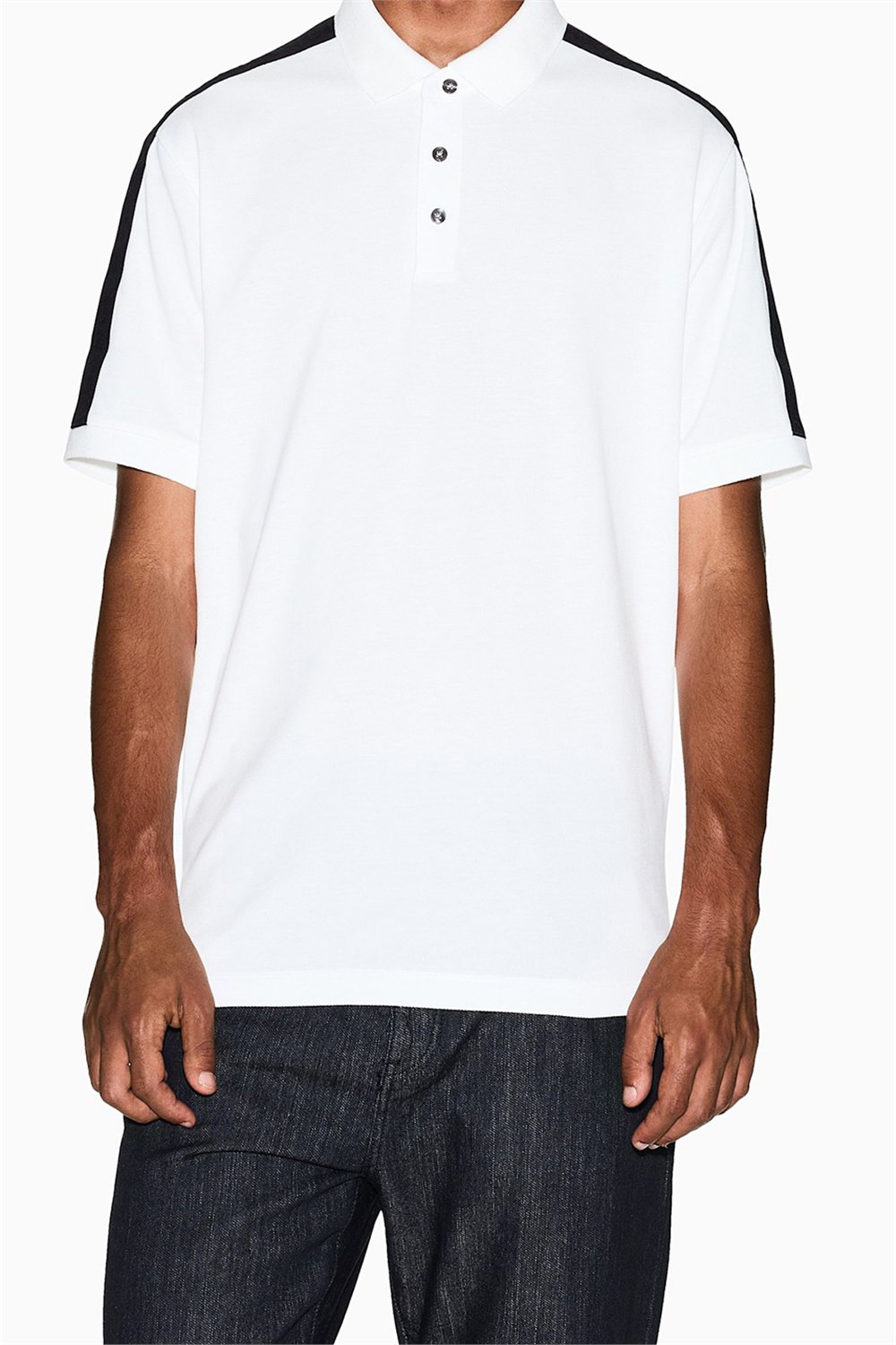 Armani Exchange Erkek Polo Yaka T-Shirt Beyaz