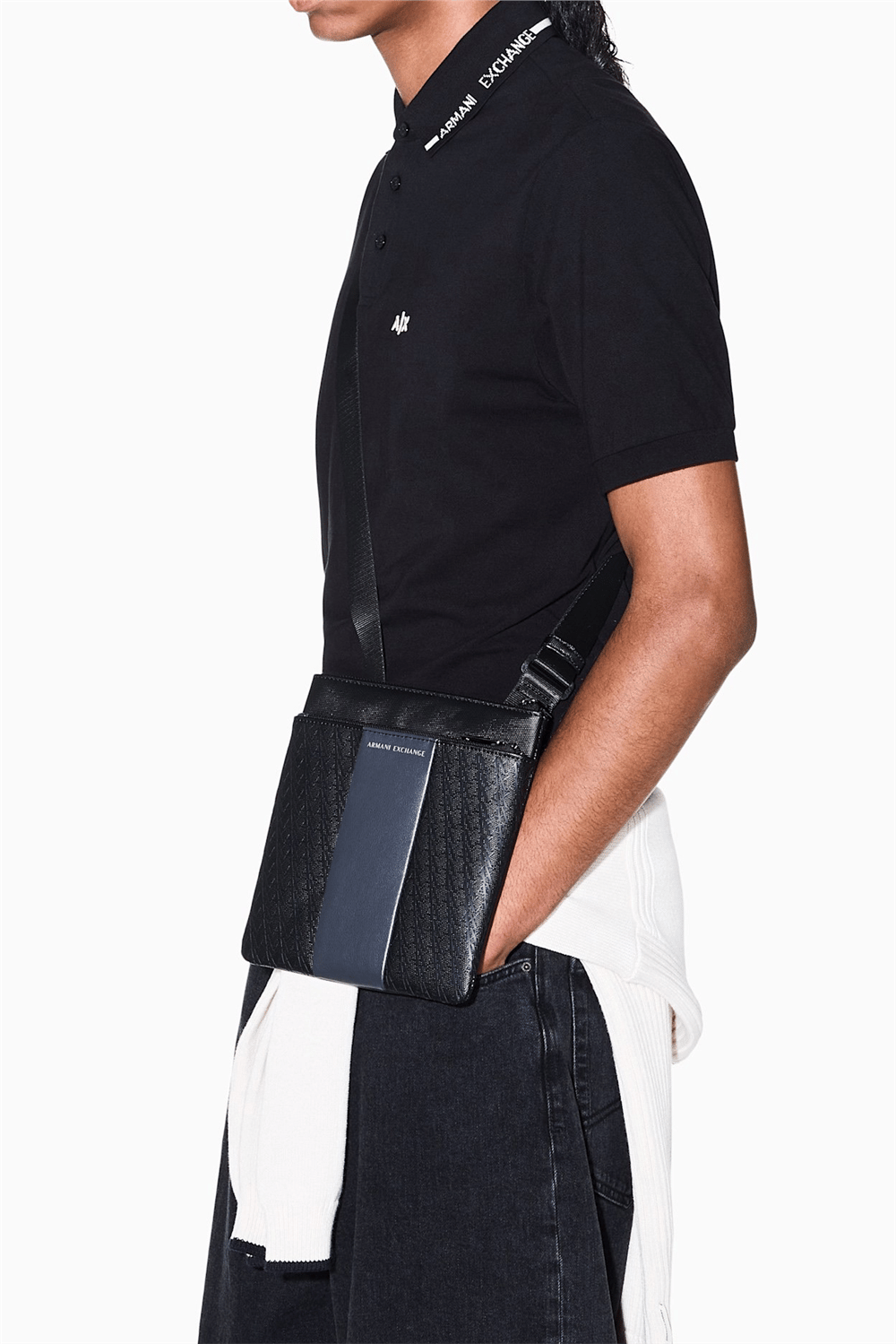 Armani Exchange Erkek Reporter Çanta Siyah