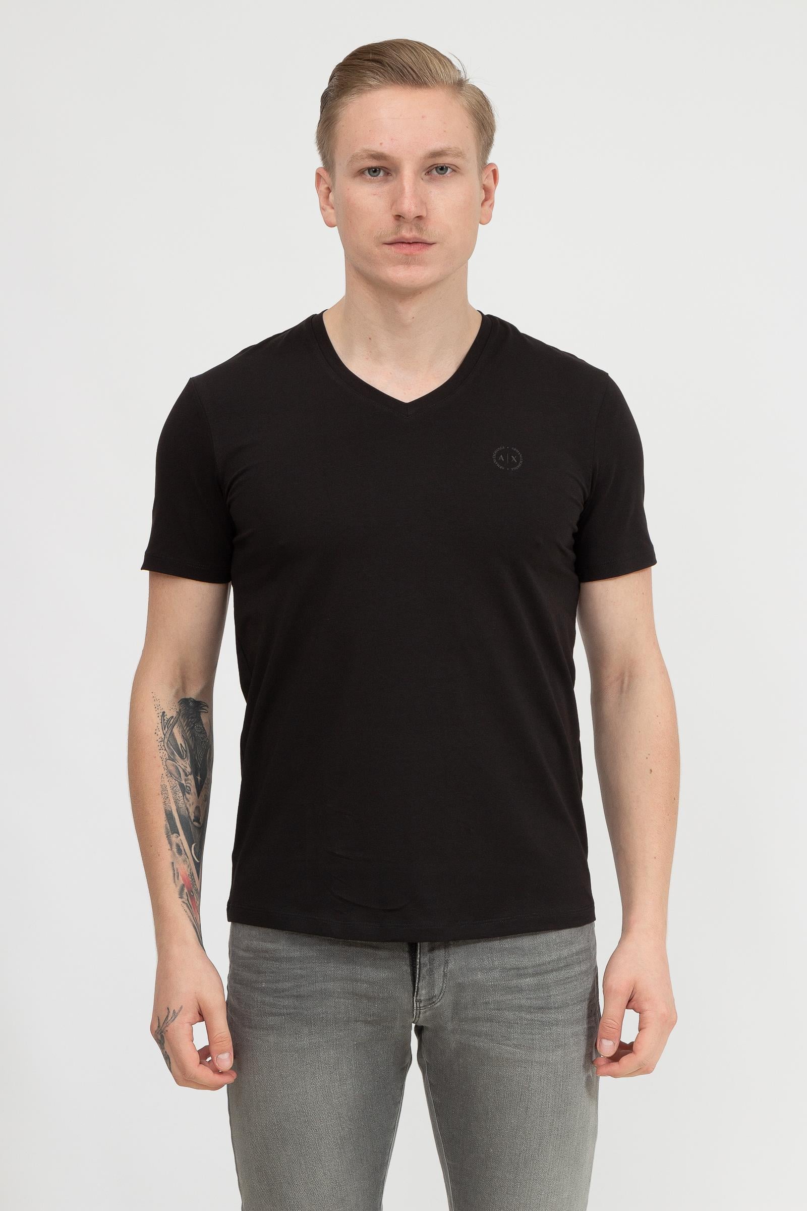 Armani Exchange Erkek V Yaka T-Shirt