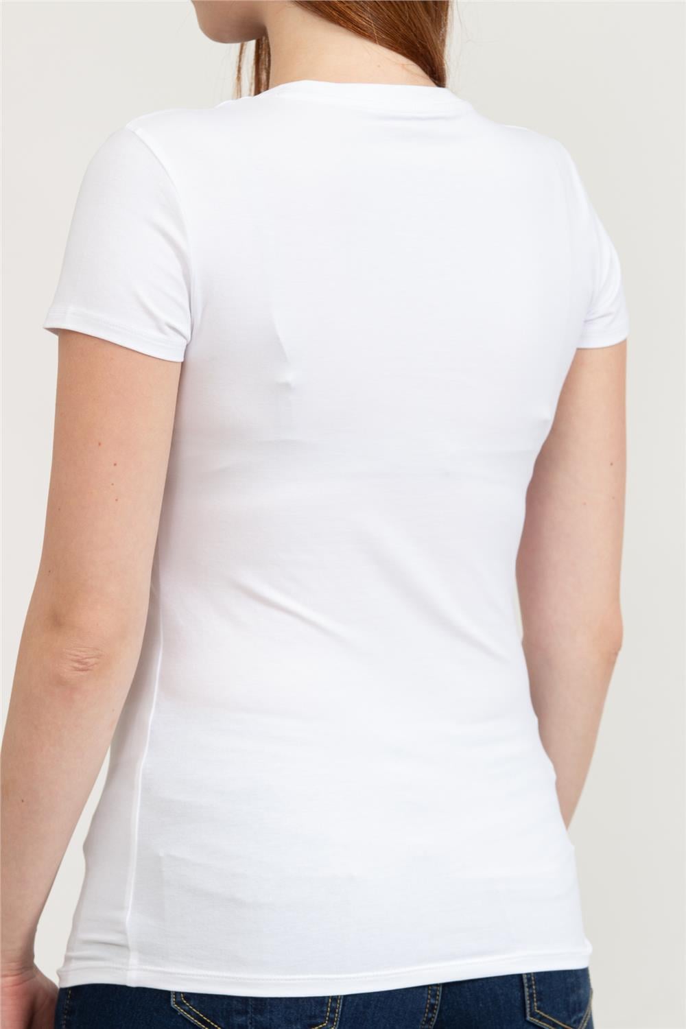 Armani Exchange Kadın Bisiklet Yaka T-Shirt