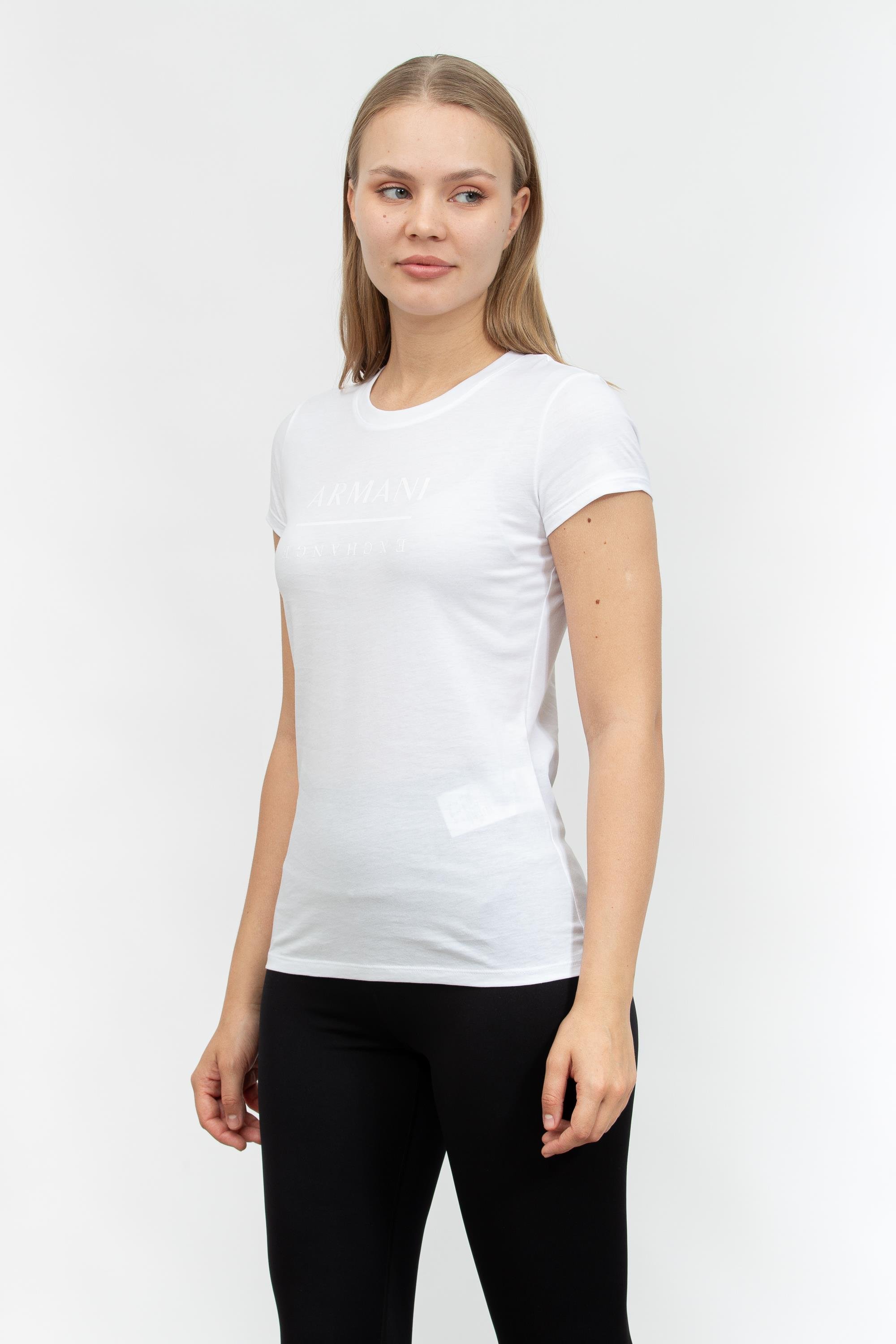 Armani Exchange Kadın Bisiklet Yaka T-Shirt