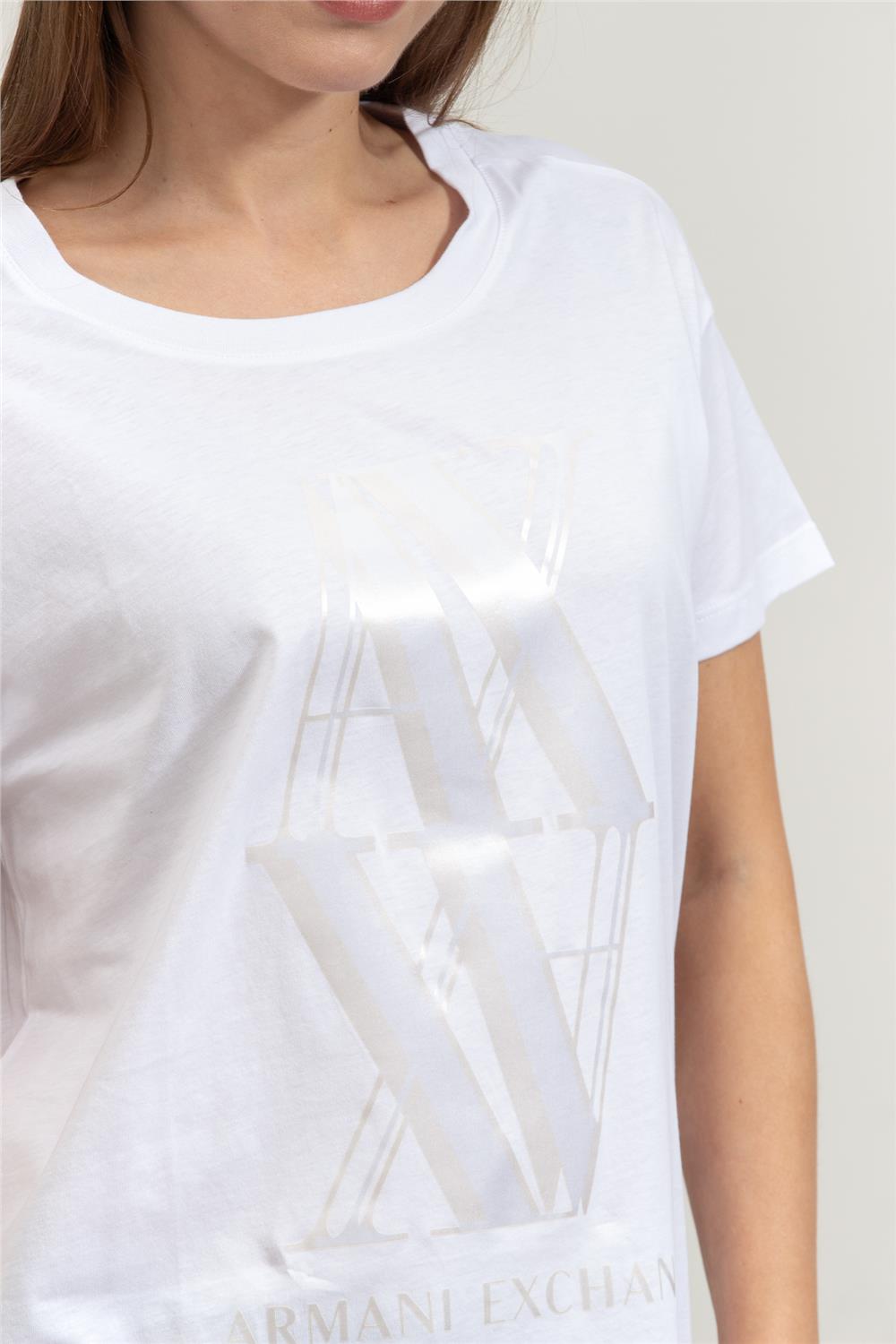 Armani Exchange Kadın Bisiklet Yaka T-Shirt
