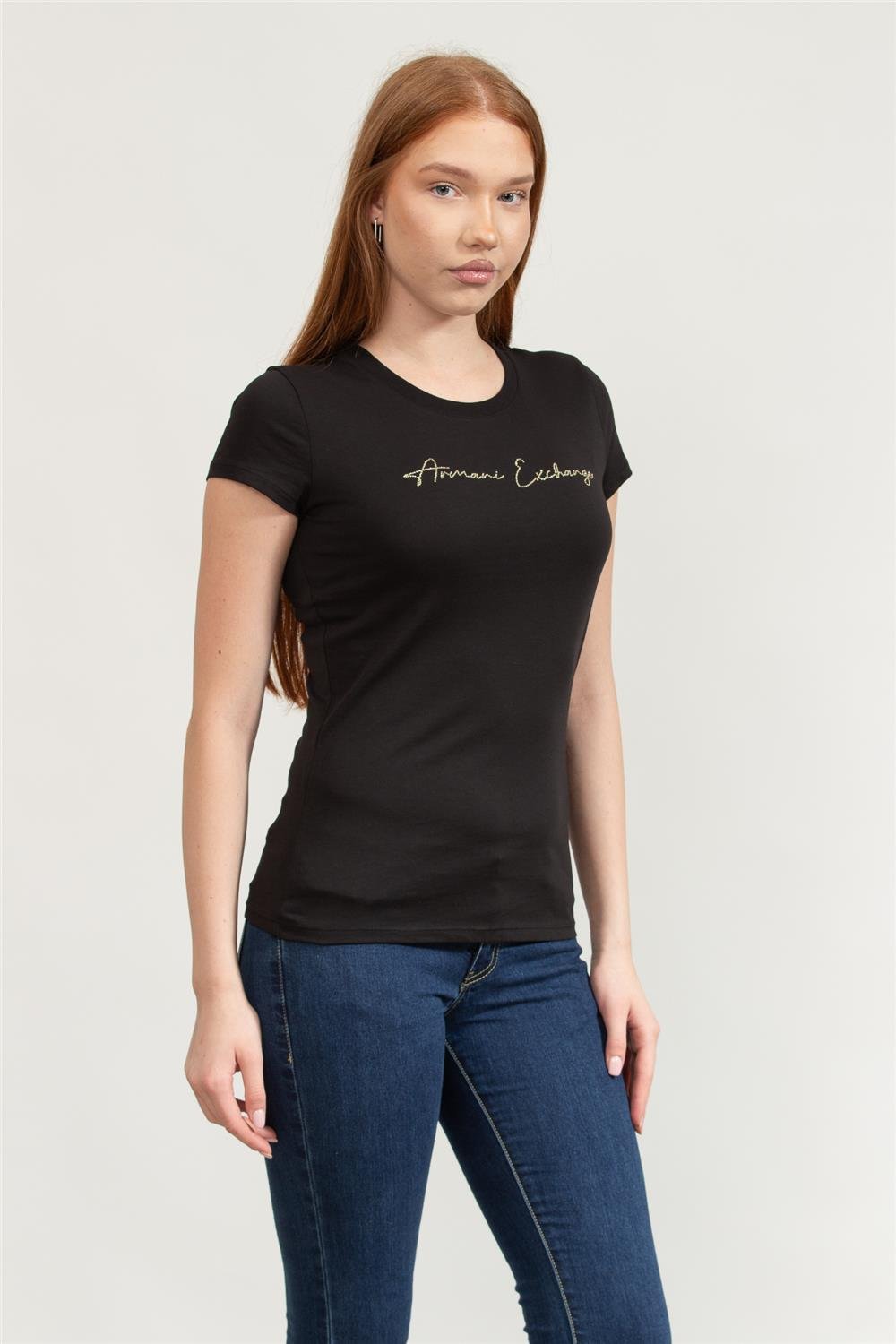 Armani Exchange Kadın Bisiklet Yaka T-Shirt