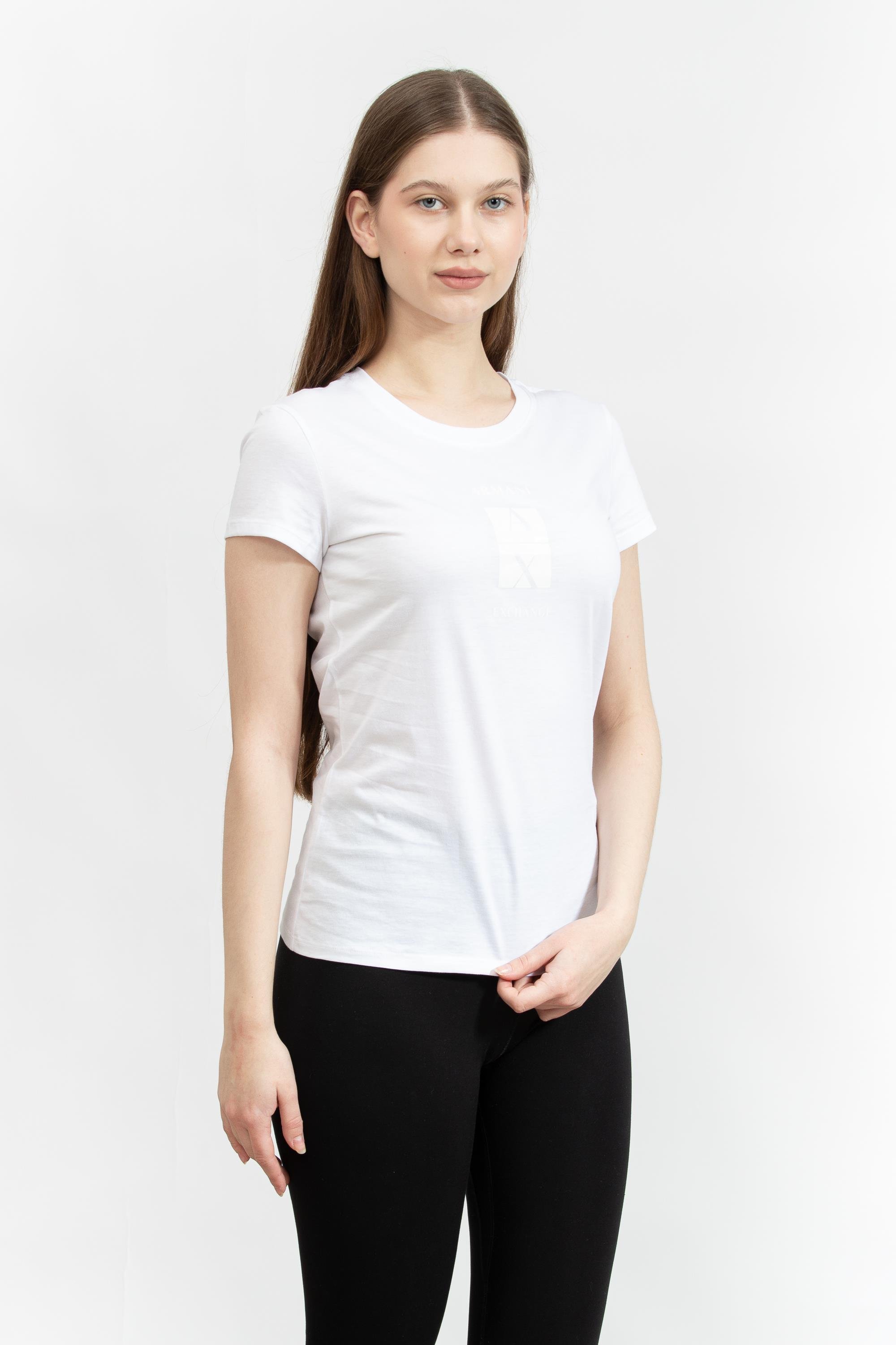 Armani Exchange Kadın Bisiklet Yaka T-Shirt