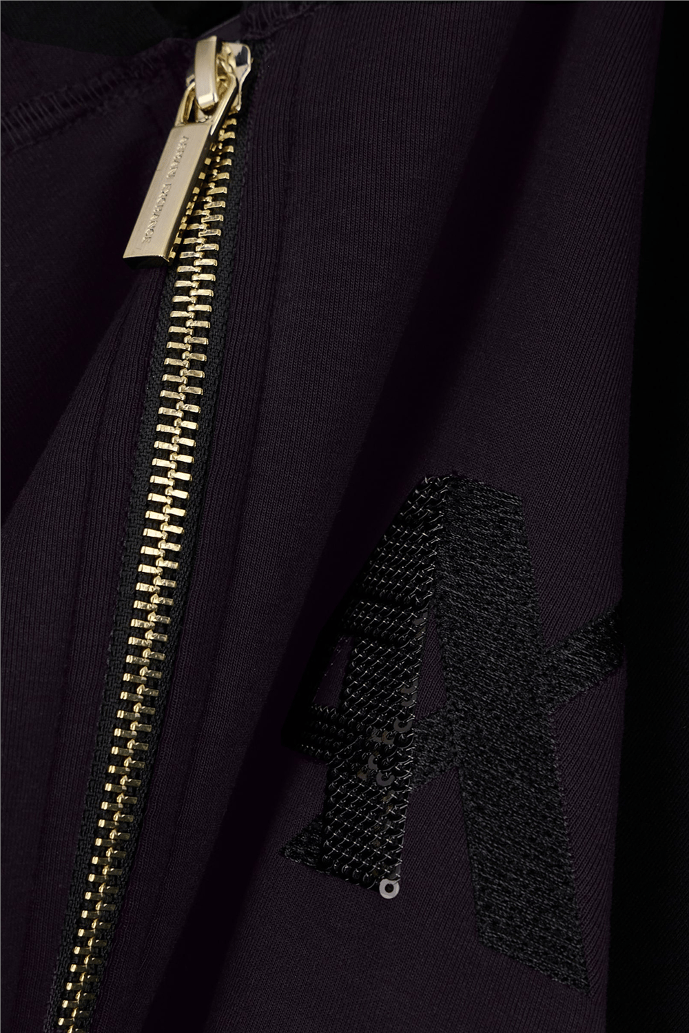 Armani Exchange Kadın Fermuarlı Sweatshirt Siyah