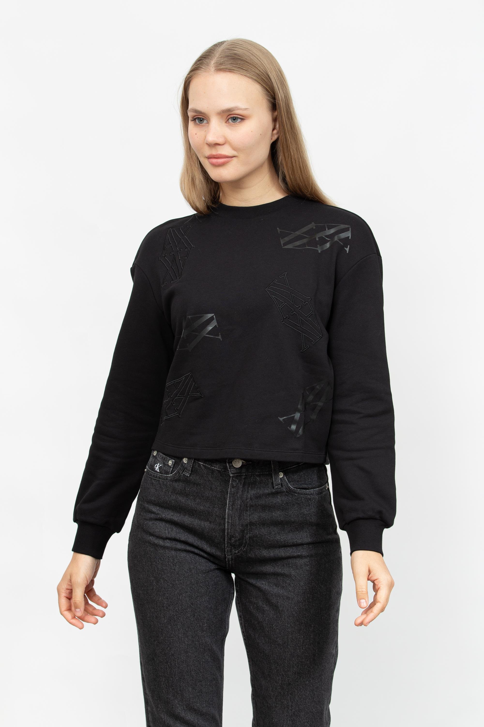 Armani Exchange Kadın Fermuarlı Sweatshirt