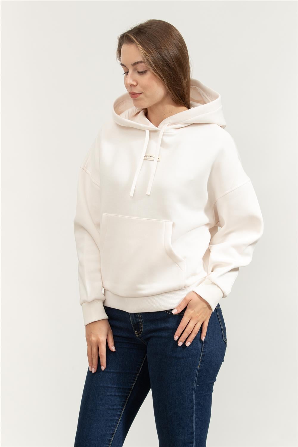 Armani Exchange Kadın Kapüşonlu Sweatshirt