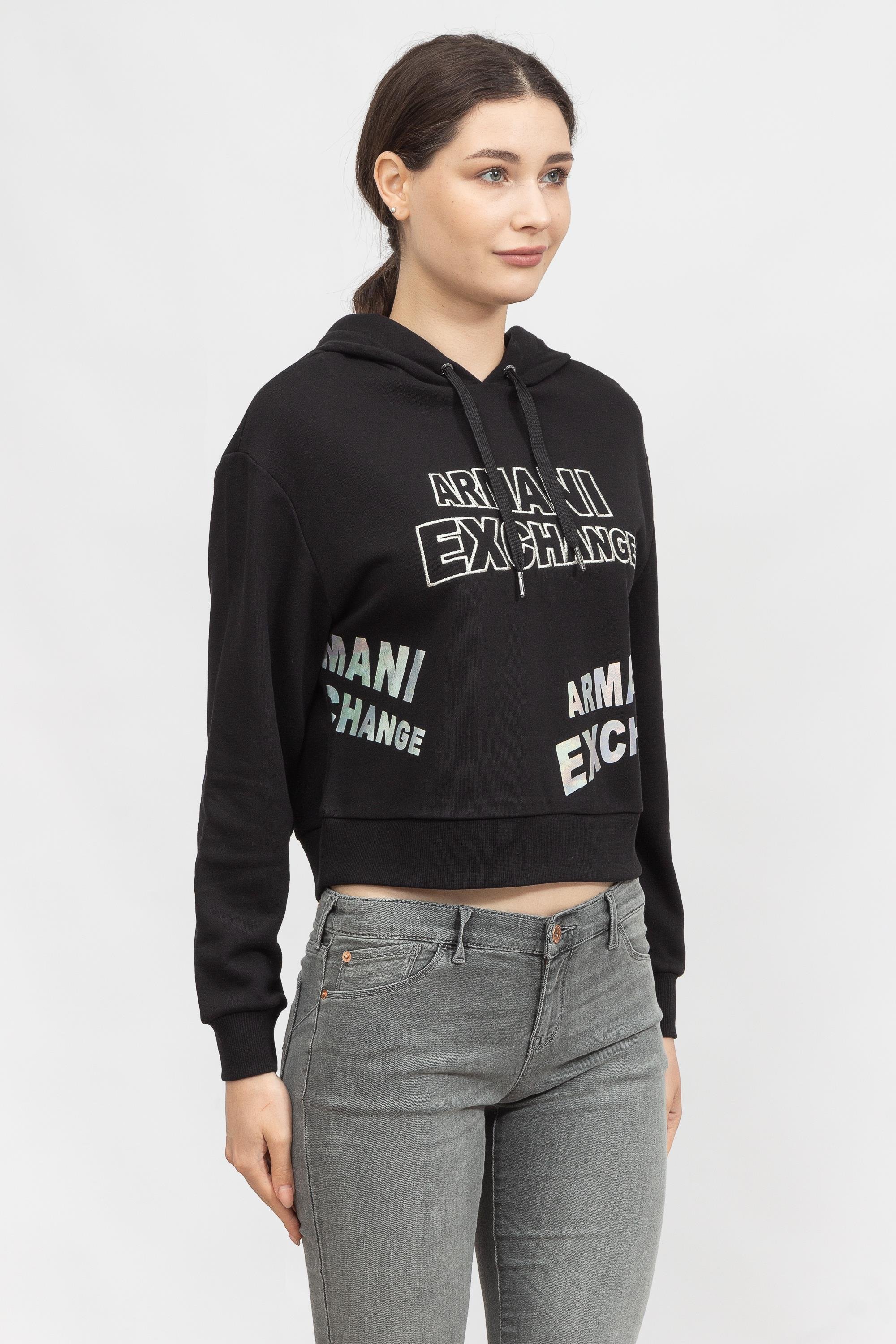 Armani Exchange Kadın Kapüşonlu Sweatshirt
