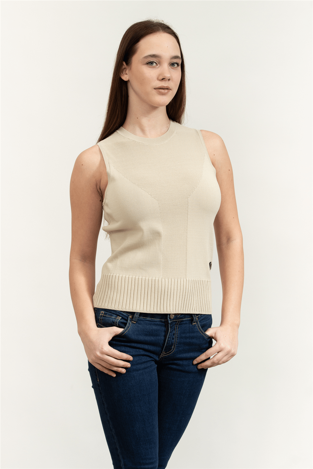 Armani Exchange Kadın Kolsuz Triko