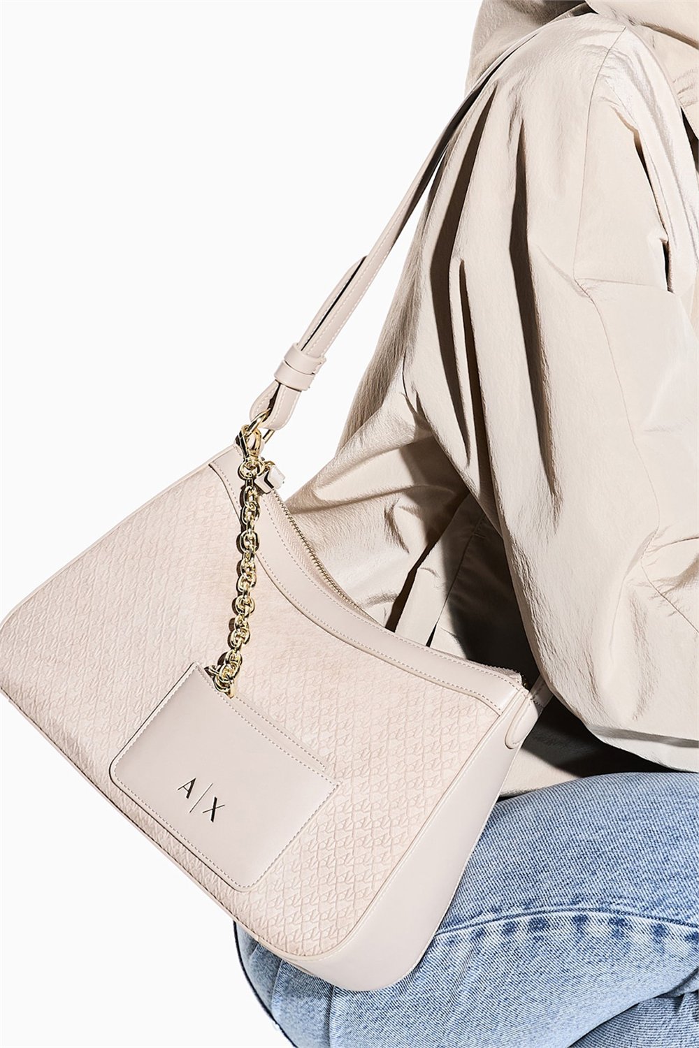 Armani Exchange Kadın Omuz Çantası Kum beji