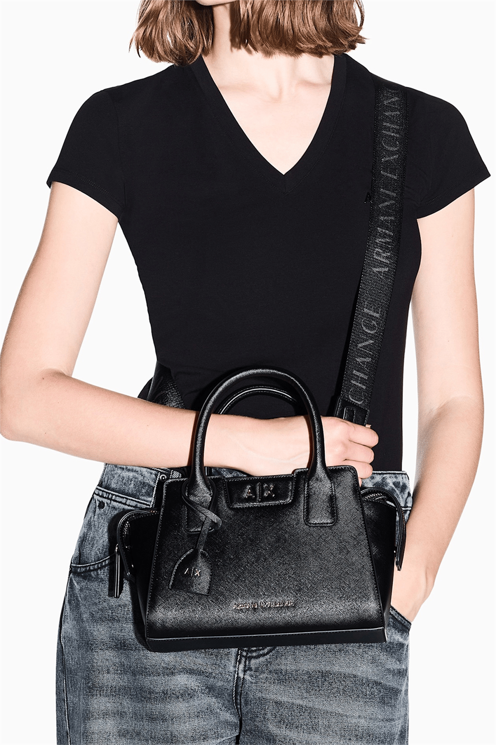 Armani Exchange Kadın Omuz Çantası Siyah