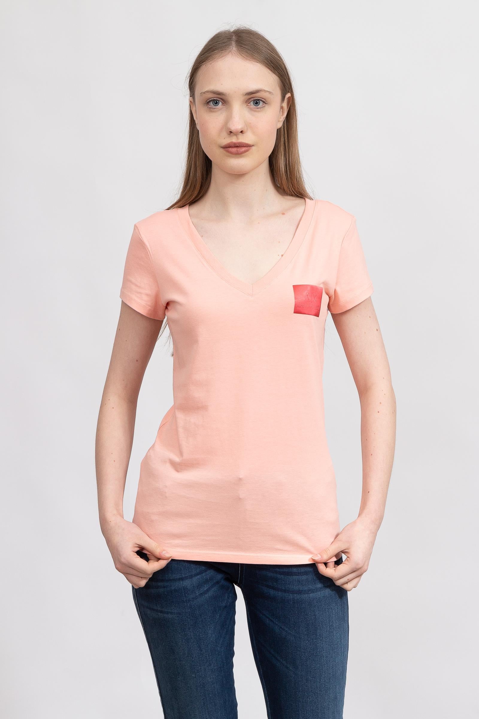 Armani Exchange Kadın V Yaka T-Shirt