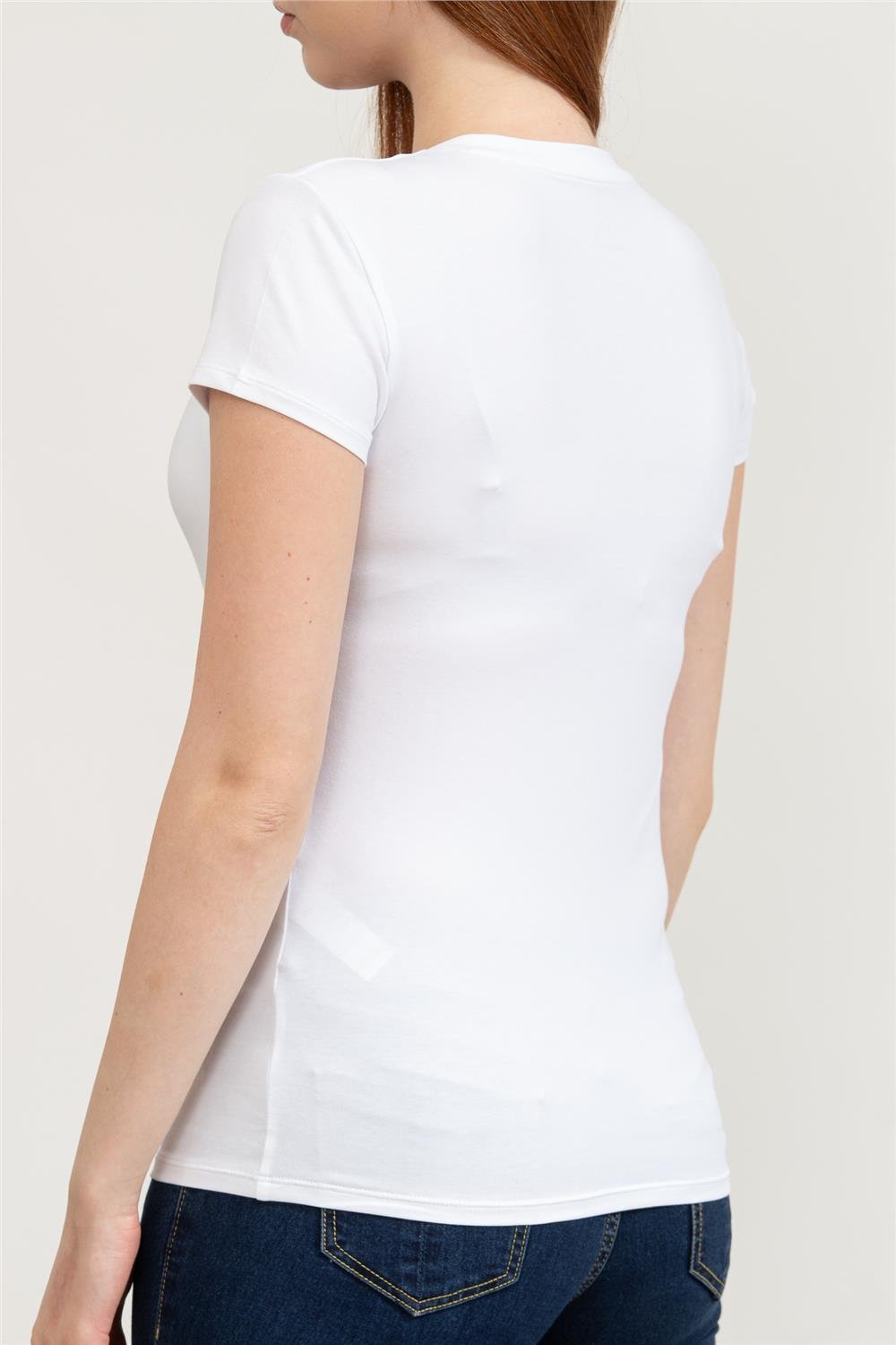 Armani Exchange Kadın V Yaka T-Shirt