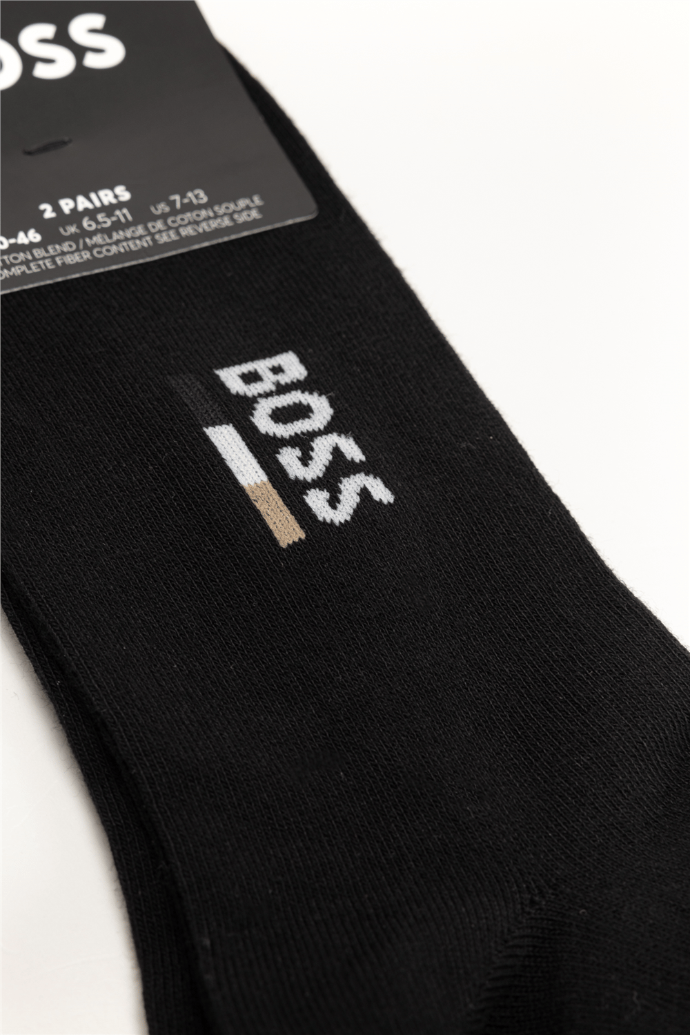 Boss 2P As Iconic Logo Cc Erkek 2li Çorap Siyah