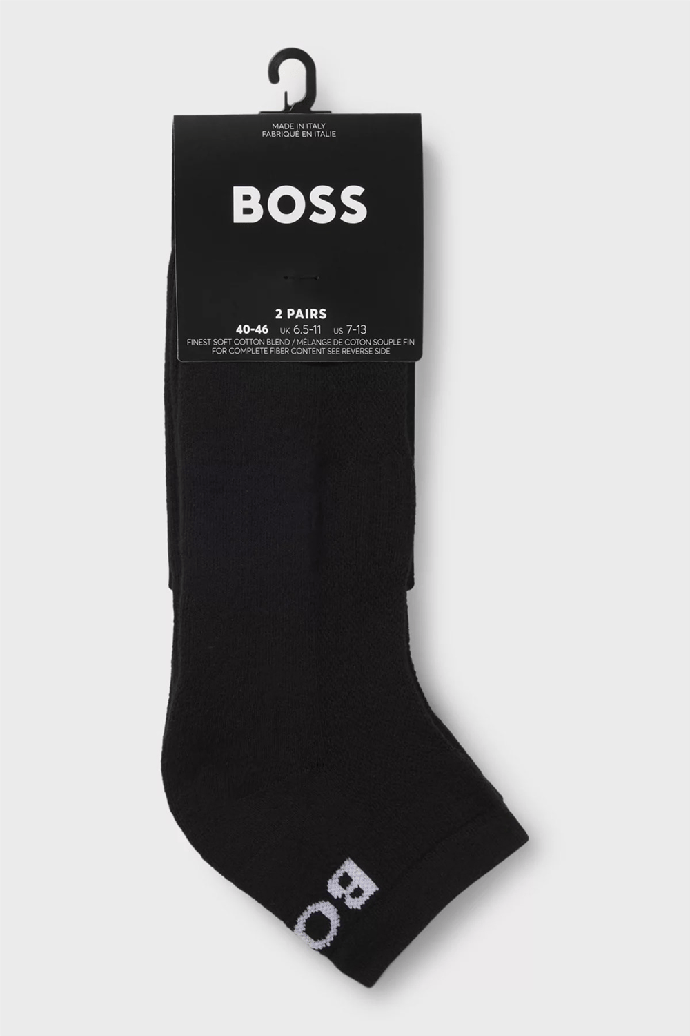 Boss 2P Sport CC Erkek 2li Çorap Siyah