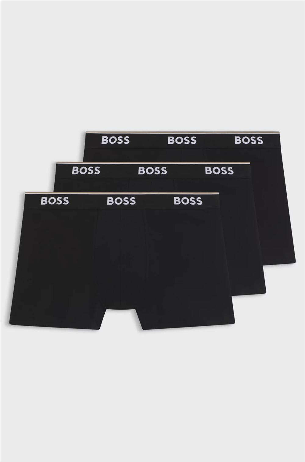 Boss BoxerBr 3P Power Erkek 3lü Boxer Siyah