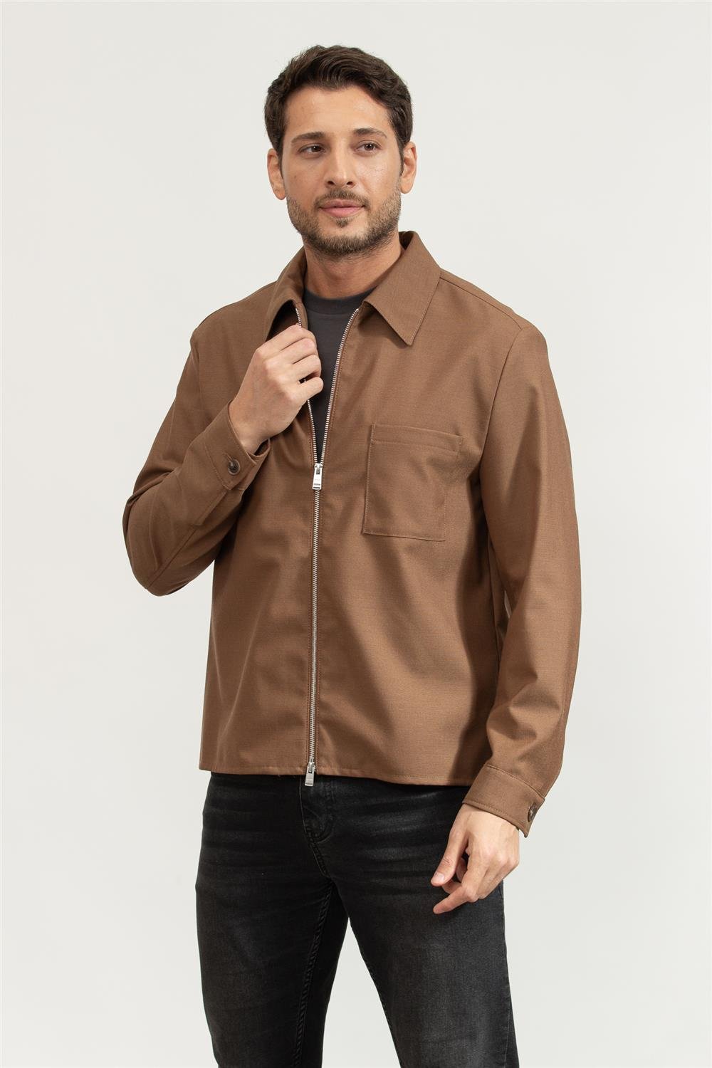 BOSS C-Carper-Zip Erkek Mont