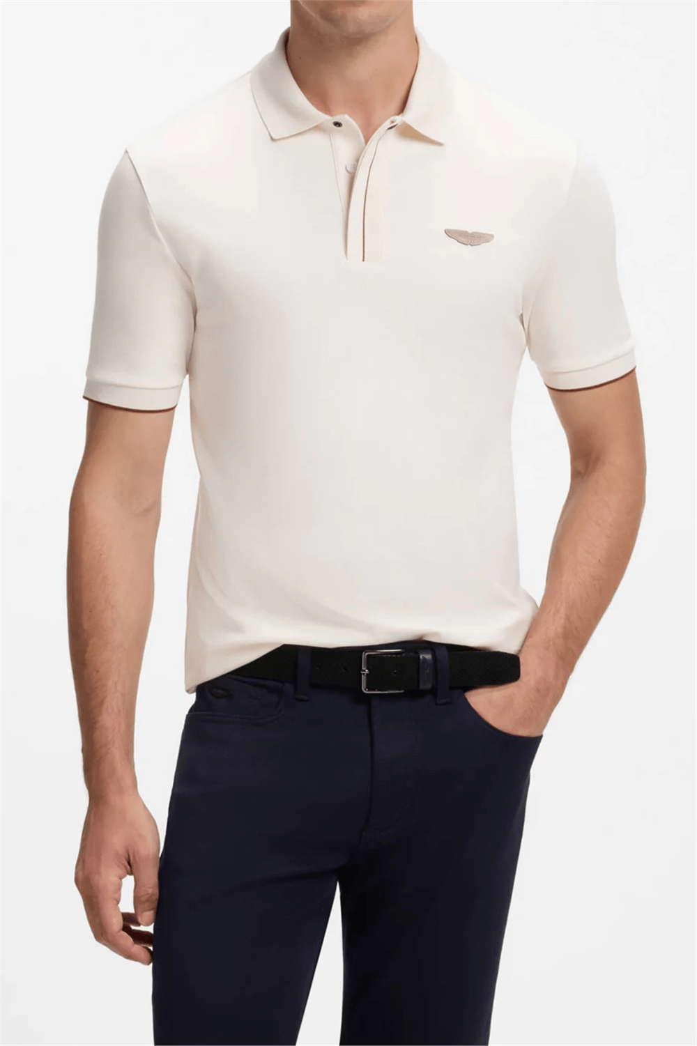 BOSS C Parlay 80 Am Erkek Polo Yaka T-Shirt Beyaz